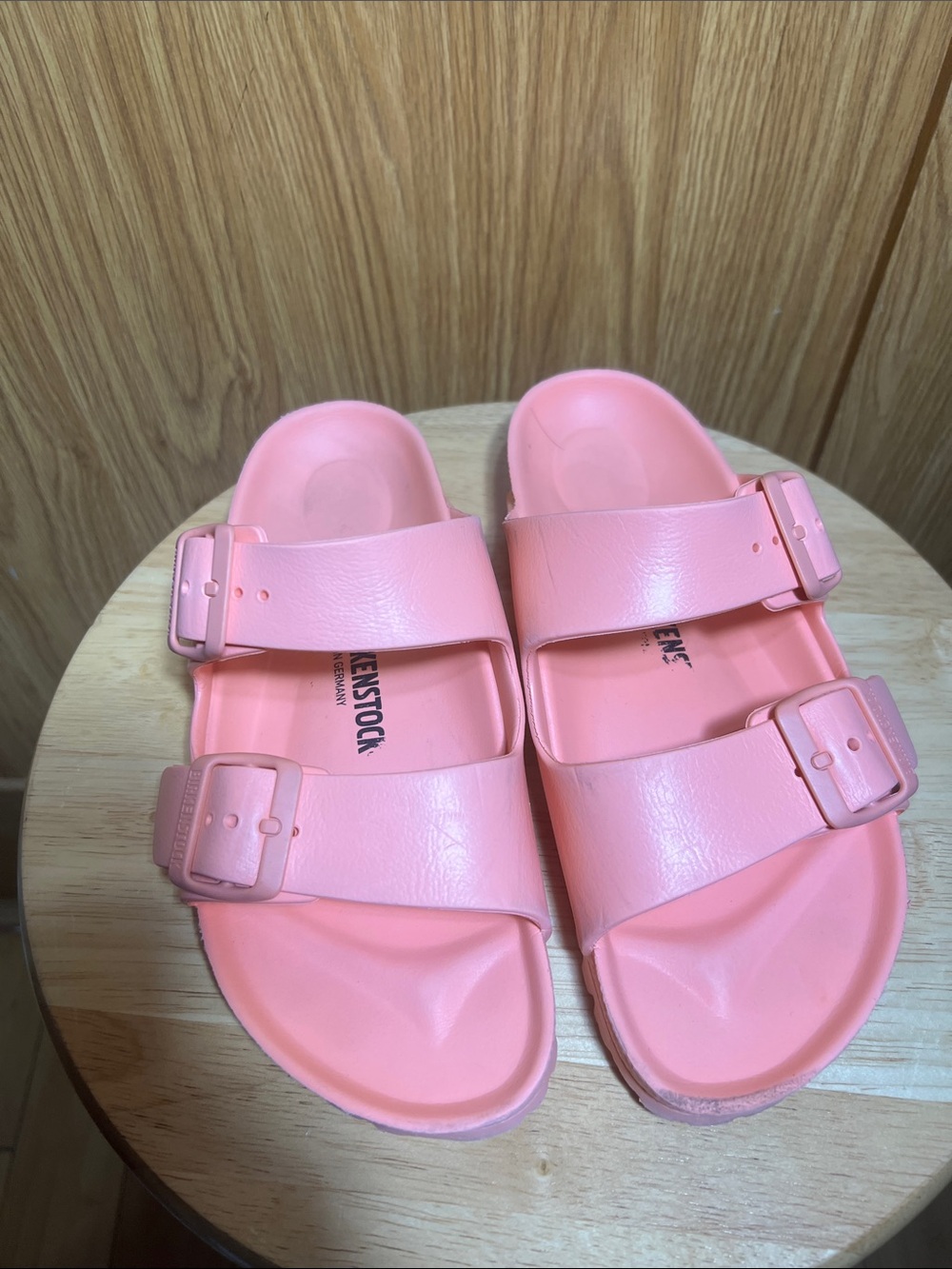 Birkenstock Pink Two-Strap EVA Sandals